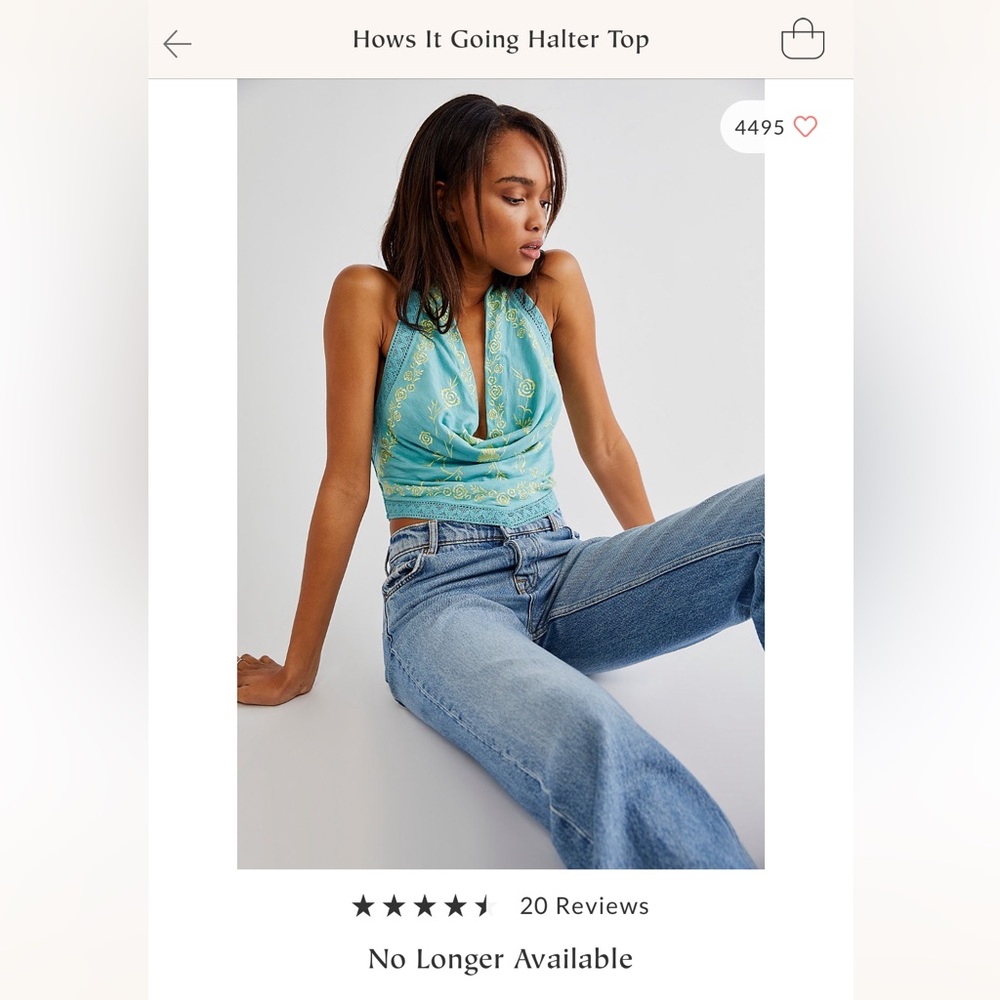 Free People How’s It Going Halter Top